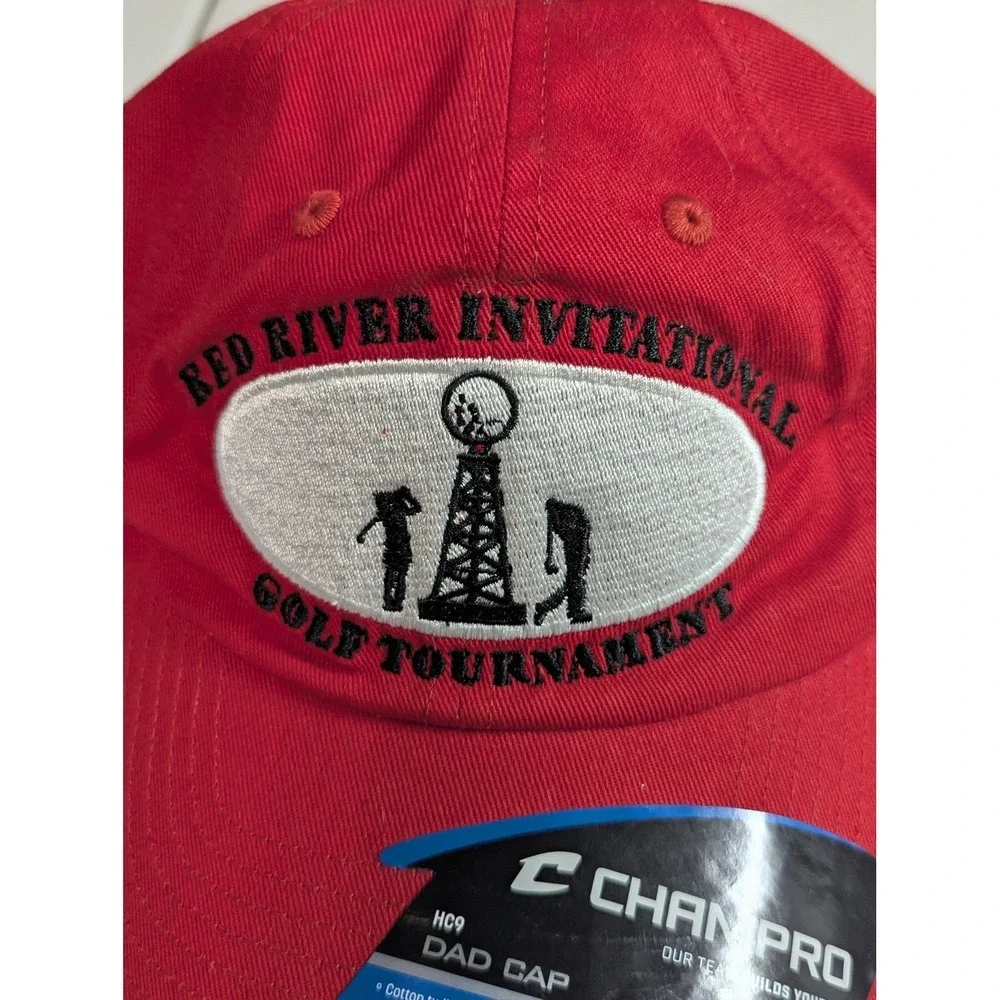 RED‎ RIVER INVITATIONAL GOLF TOURNAMENT Red Dad Cap Adjustable Cotton Champpro